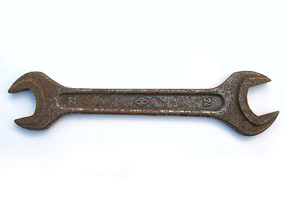 brown metal open wrench thumbnail