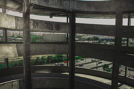 Gray Metal Frame Inside Building thumbnail