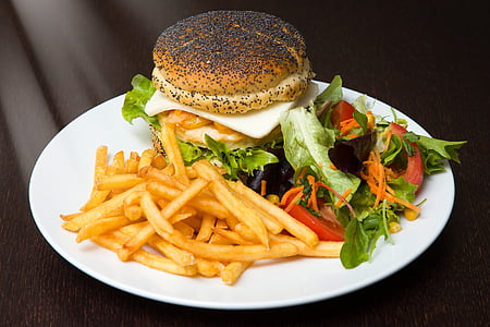 potato fries on plate thumbnail