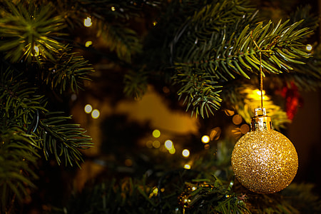 Golden Tree Christmas Ornament  thumbnail