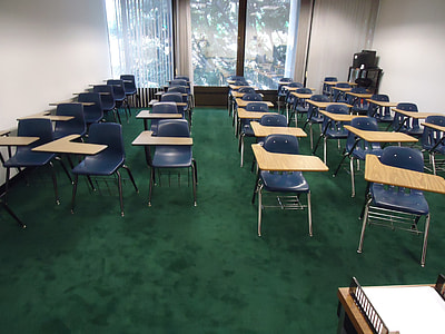 school chair with desk inside the classroom thumbnail