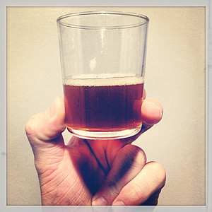 half filled glass of drinks thumbnail