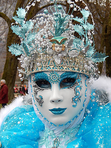 person wearing white and blue mask thumbnail