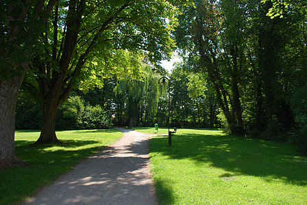 brown pathway in the middle of grass field thumbnail