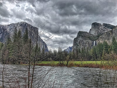 landscape, mountains, nature, sky thumbnail