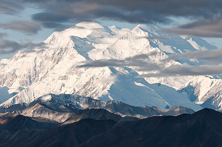 aerial photo of snow-capped mountain thumbnail