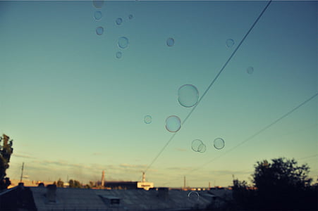 bubbles under blue sky thumbnail