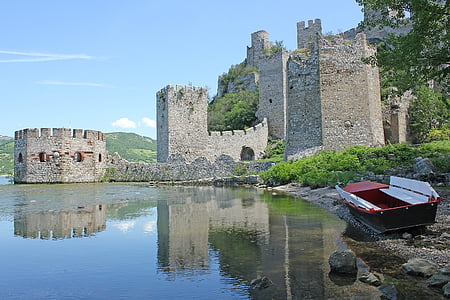 đerdap, serbia, castle, river, old, fortress thumbnail
