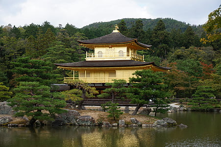 white and black concrete temple between body of water thumbnail