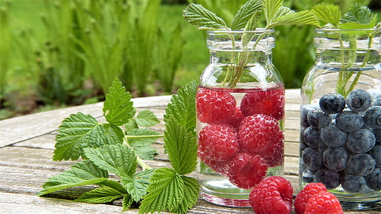 strawberry on mason jar filled with water thumbnail