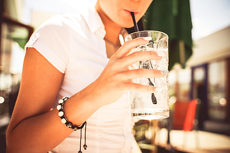 Girl Drinking Lemonade Cocktail thumbnail