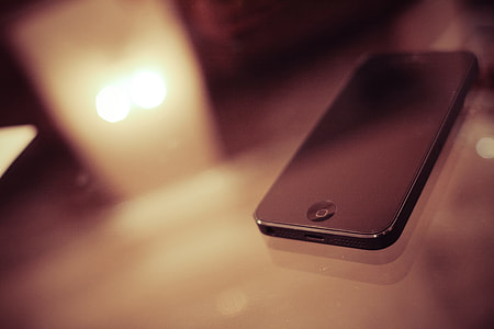 iPhone 5 on a Glass Table thumbnail