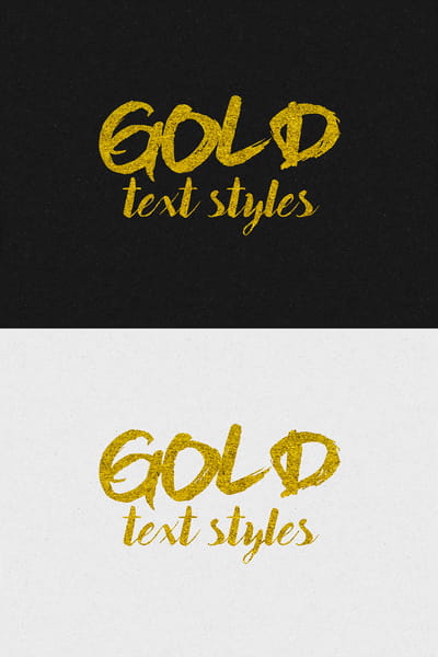 Gold text effects psd file