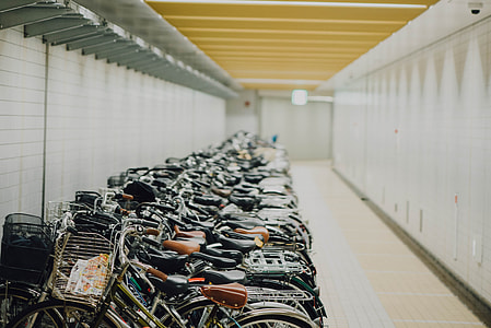closeup photo of bicycle lot thumbnail